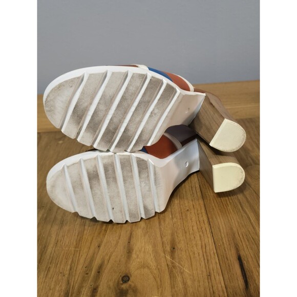 Seychelles Size 8.5 Sey Collection Tantalize Heeled Sandal In Orange Multi ... - Picture 10 of 13